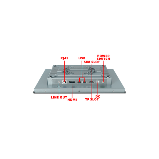 10.1" inch Industrial Flat Panel PC Andorid OS RK3288 CPU 2GB DDR3 8GB All In One PC with Capacitive Touch – Mount Type Z- Side