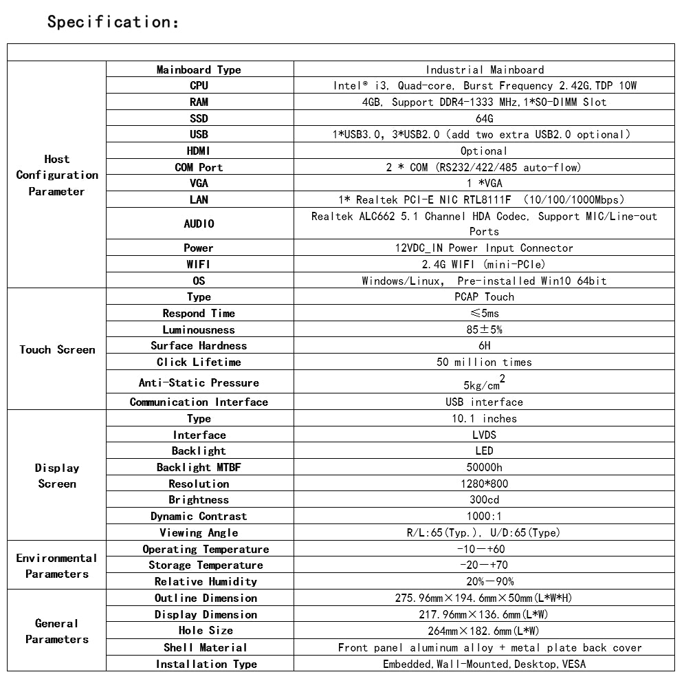 spec