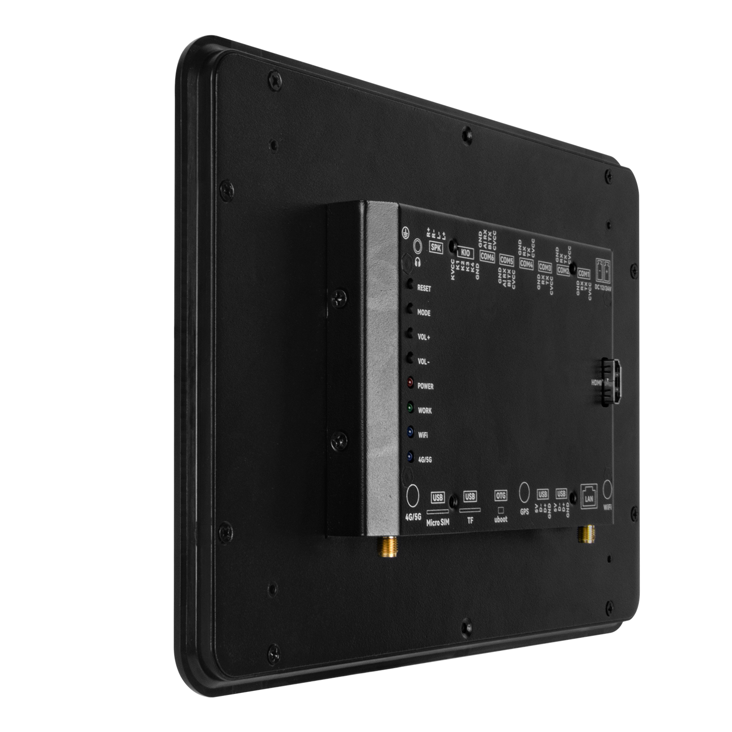 10.1" inch RK3568 All in One HMI Android Panel PC, ControlHUB Series, IPS LCD, ABS Frame