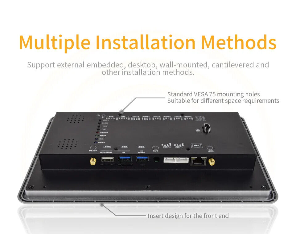10.1" inch RK3288 2x INT SPK All in One HMI Android Panel PC, ControlHUB Series, IPS LCD, ABS Larger Frame