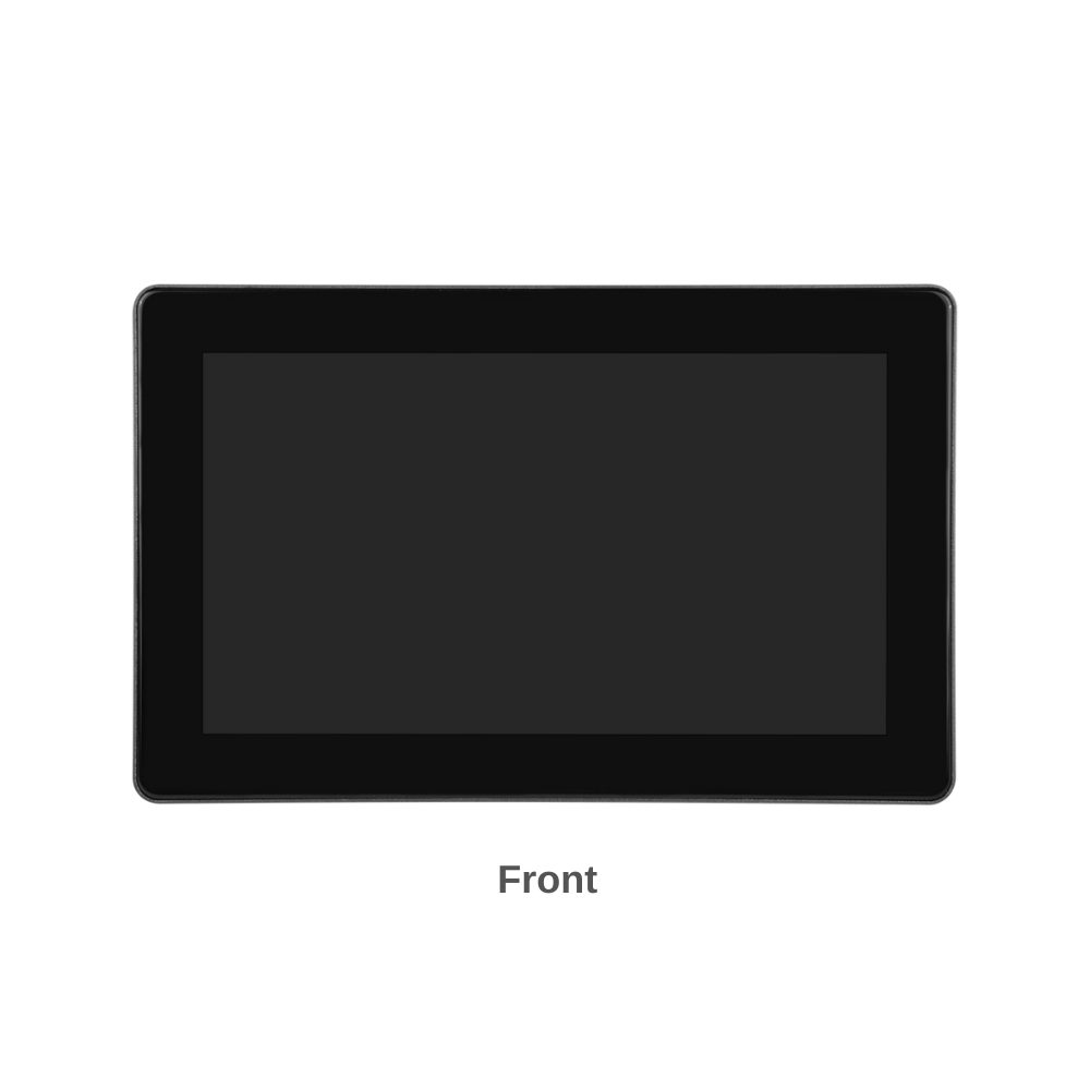 7" inch RK3568 2x INT SPK All in One HMI Android Panel PC, ControlHUB Series, IPS LCD, ABS Frame