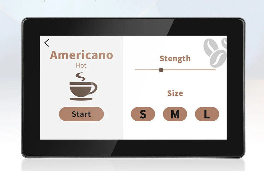 7" inch A133P 2x INT SPK All in One HMI Android Panel PC, ControlHUB Series, IPS LCD, ABS Frame