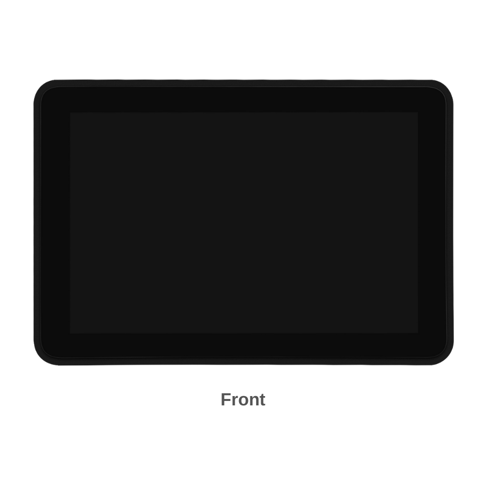 10.1" inch RK3568 All in One HMI Android Panel PC, ControlHUB Series, IPS LCD, ABS Frame