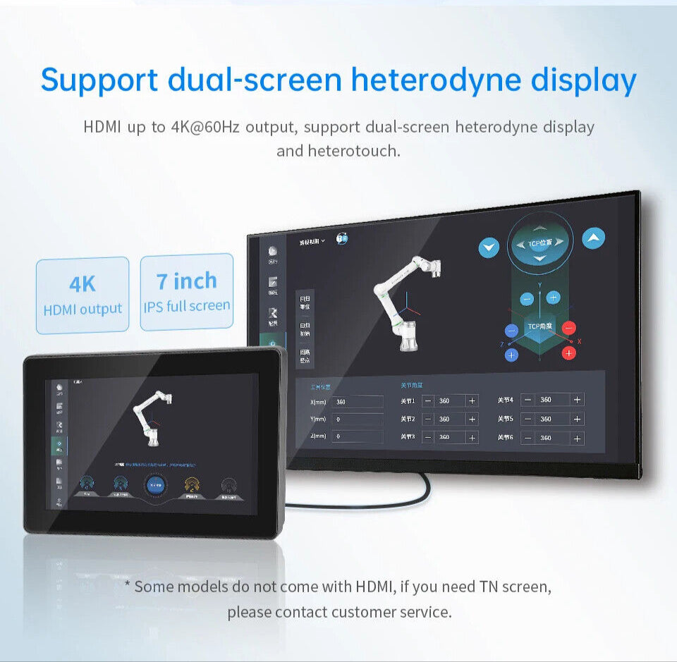 7" inch RK3568 2x INT SPK All in One HMI Android Panel PC, ControlHUB Series, IPS LCD, ABS Frame