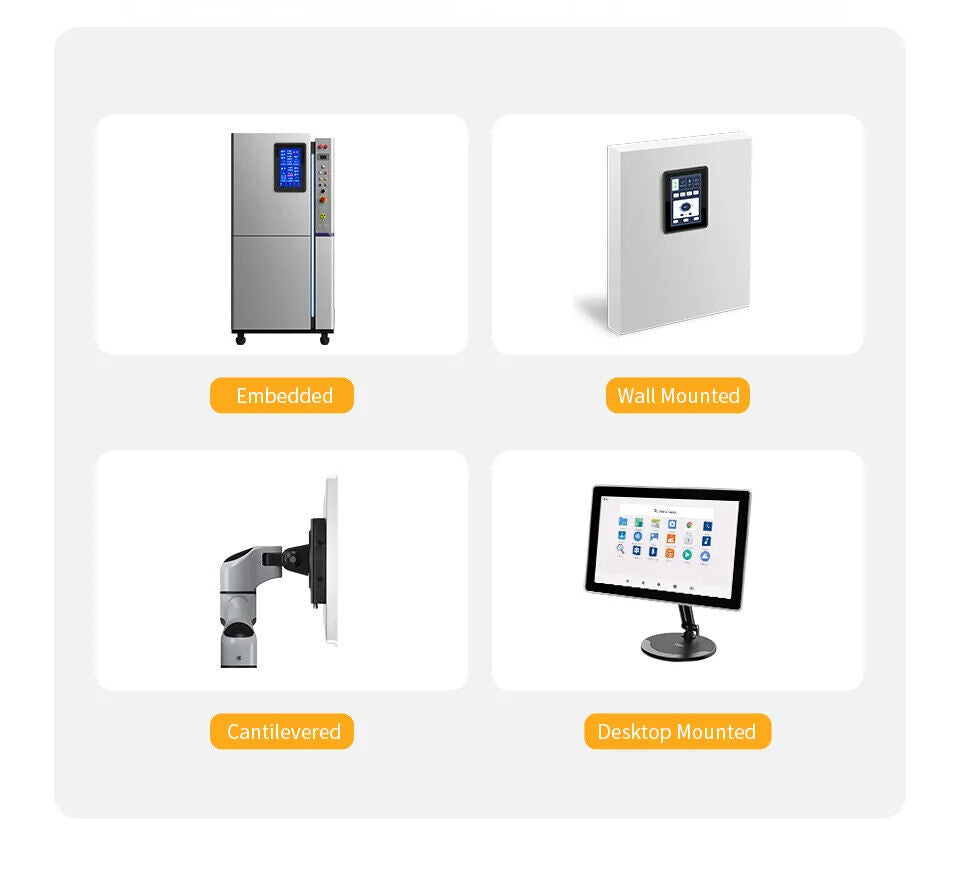7" inch RK3288 2x INT SPK All in One HMI Android Panel PC, ControlHUB Series, IPS LCD, ABS Larger Frame