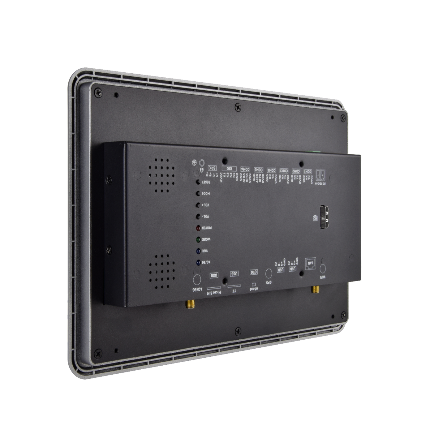 10.1" inch RK3288 2x INT SPK All in One HMI Android Panel PC, ControlHUB Series, IPS LCD, ABS Larger Frame