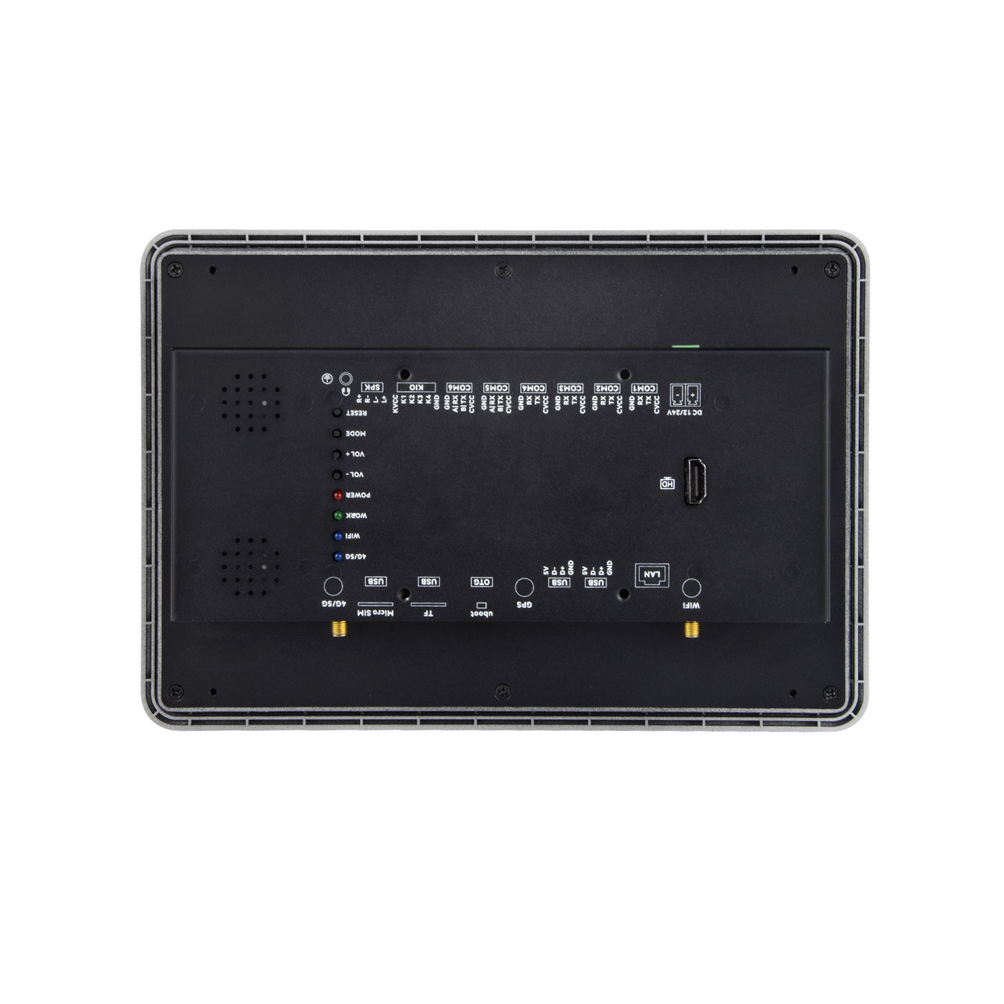 10.1" inch RK3288 2x INT SPK All in One HMI Android Panel PC, ControlHUB Series, IPS LCD, ABS Larger Frame