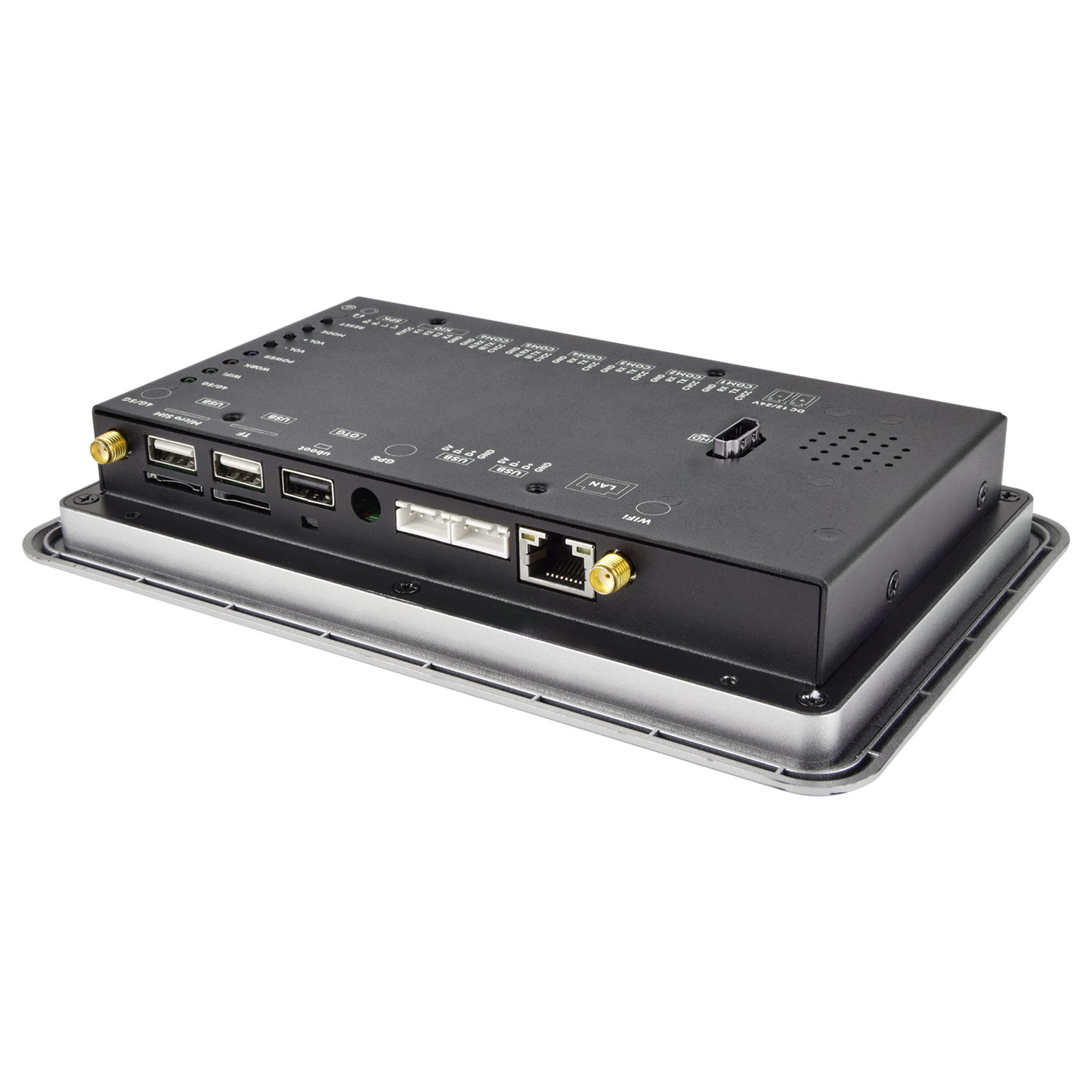 7" inch A133P 2x INT SPK All in One HMI Android Panel PC, ControlHUB Series, IPS LCD, ABS Larger Frame