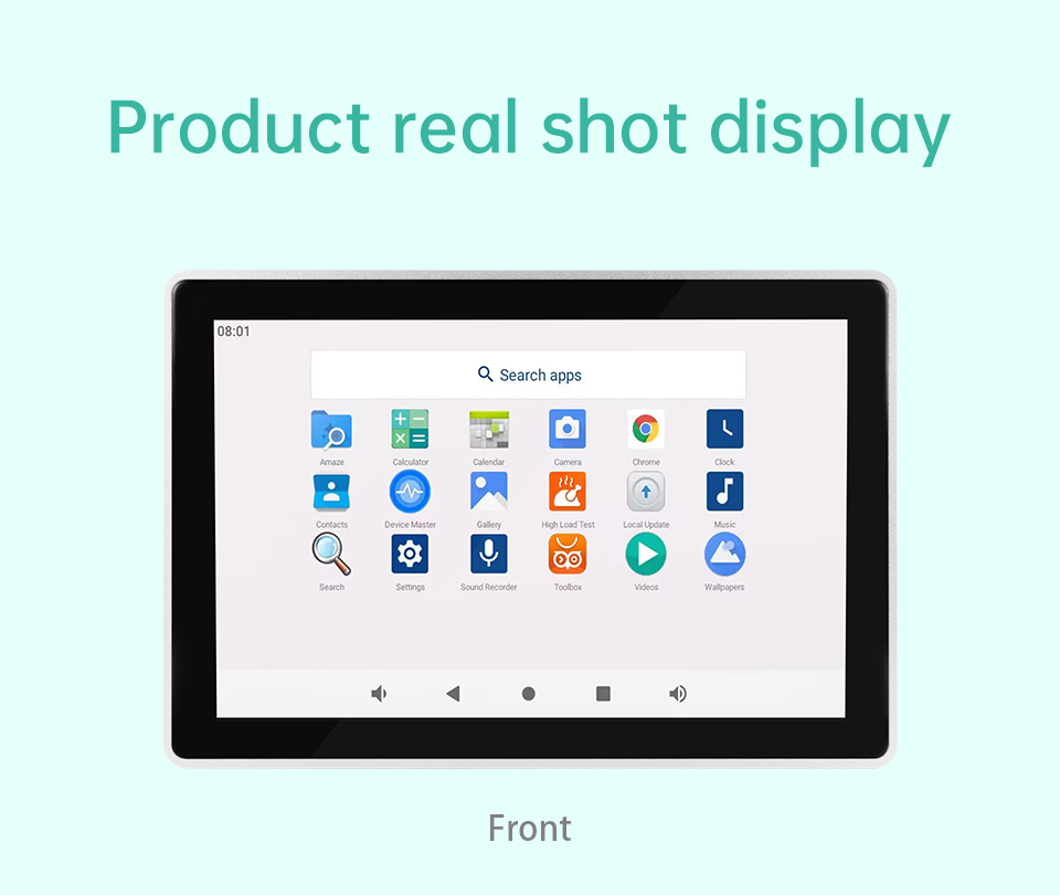 10.1" inch RK3288 All in One HMI Android Panel PC, ControlHUB Series, IPS LCD, AL Frame