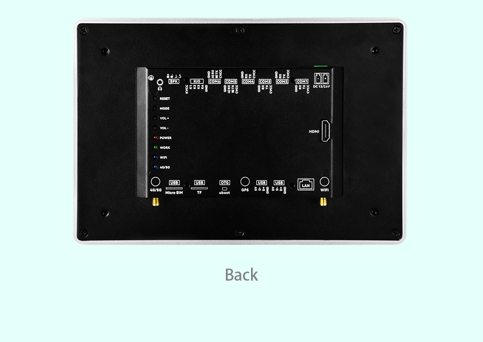 10.1" inch RK3288 All in One HMI Android Panel PC, ControlHUB Series, IPS LCD, AL Frame