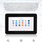7" inch RK3288 All in One HMI Android Panel PC, ControlHUB Series, IPS LCD, ABS Frame
