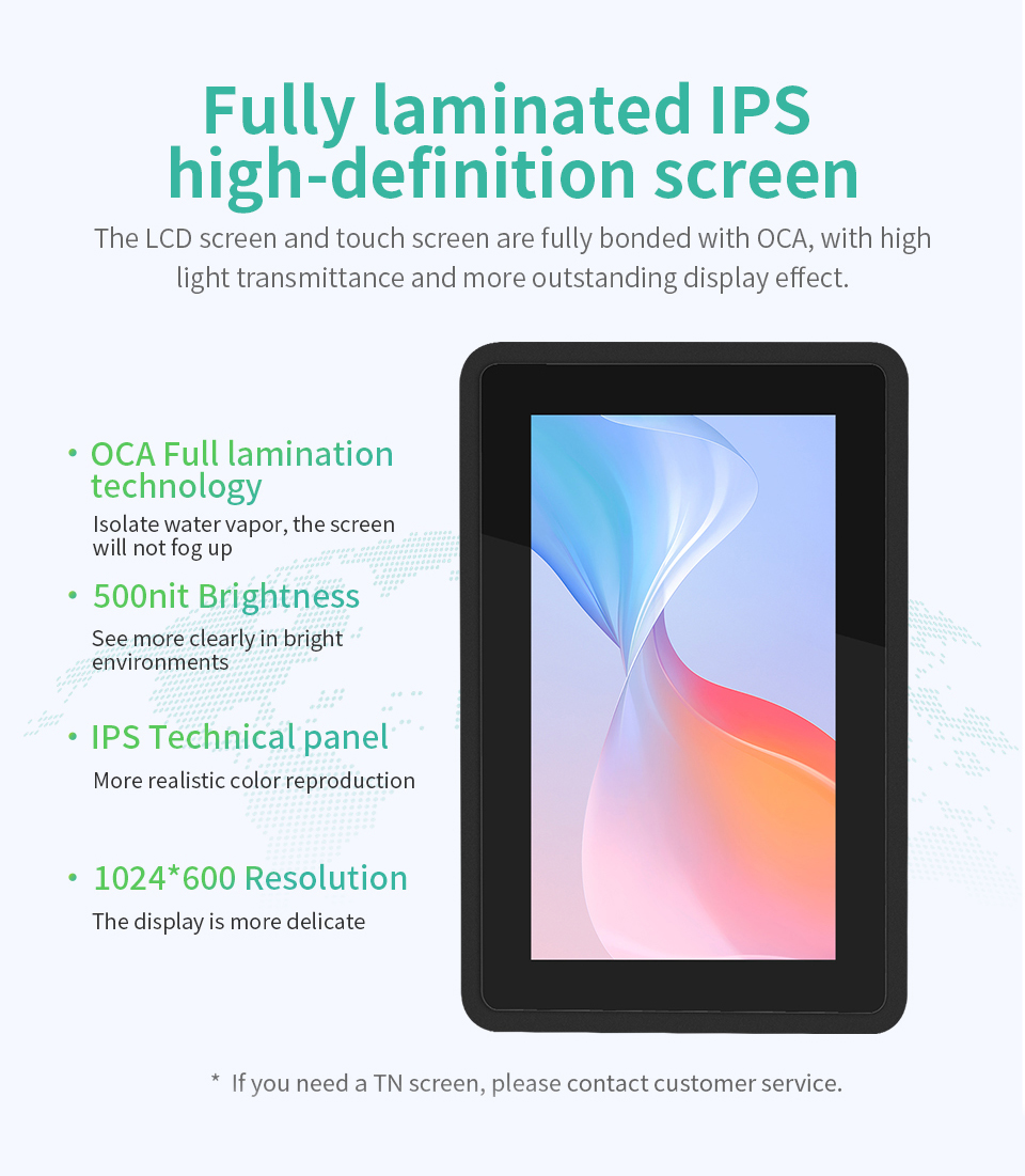 10.1" inch RK3288 All in One HMI Android Panel PC, ControlHUB Series, IPS LCD, ABS Frame