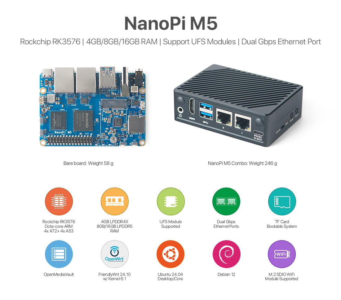 Friendly Elec NanoPi M5 Single Board Computer