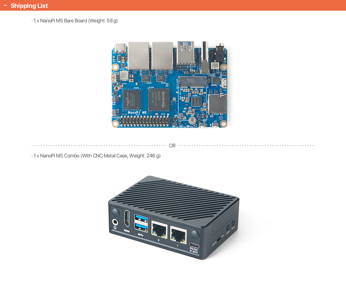 Friendly Elec NanoPi M5 Single Board Computer