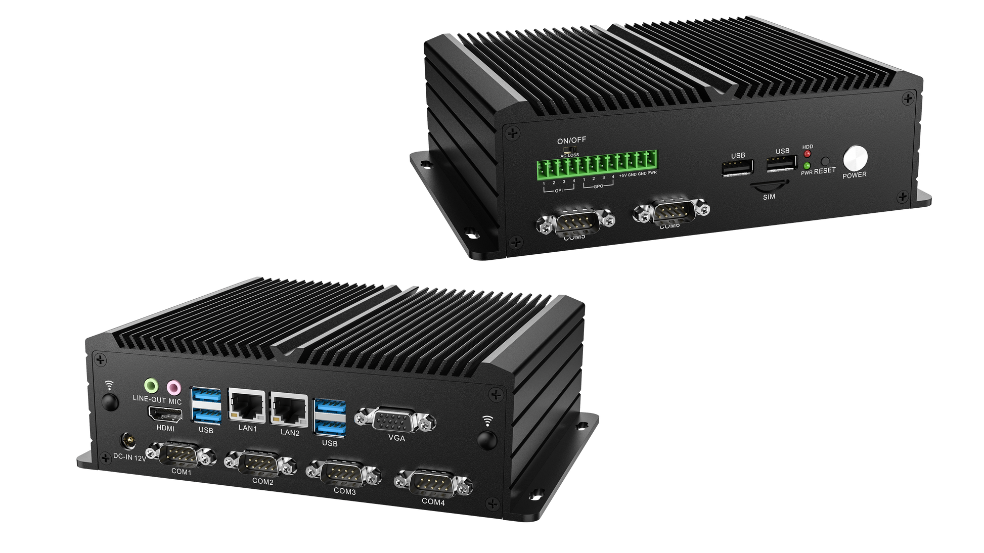 Darveen MBC-2300 Intel Core I7 Fanless Industrial Embedded Box Computer