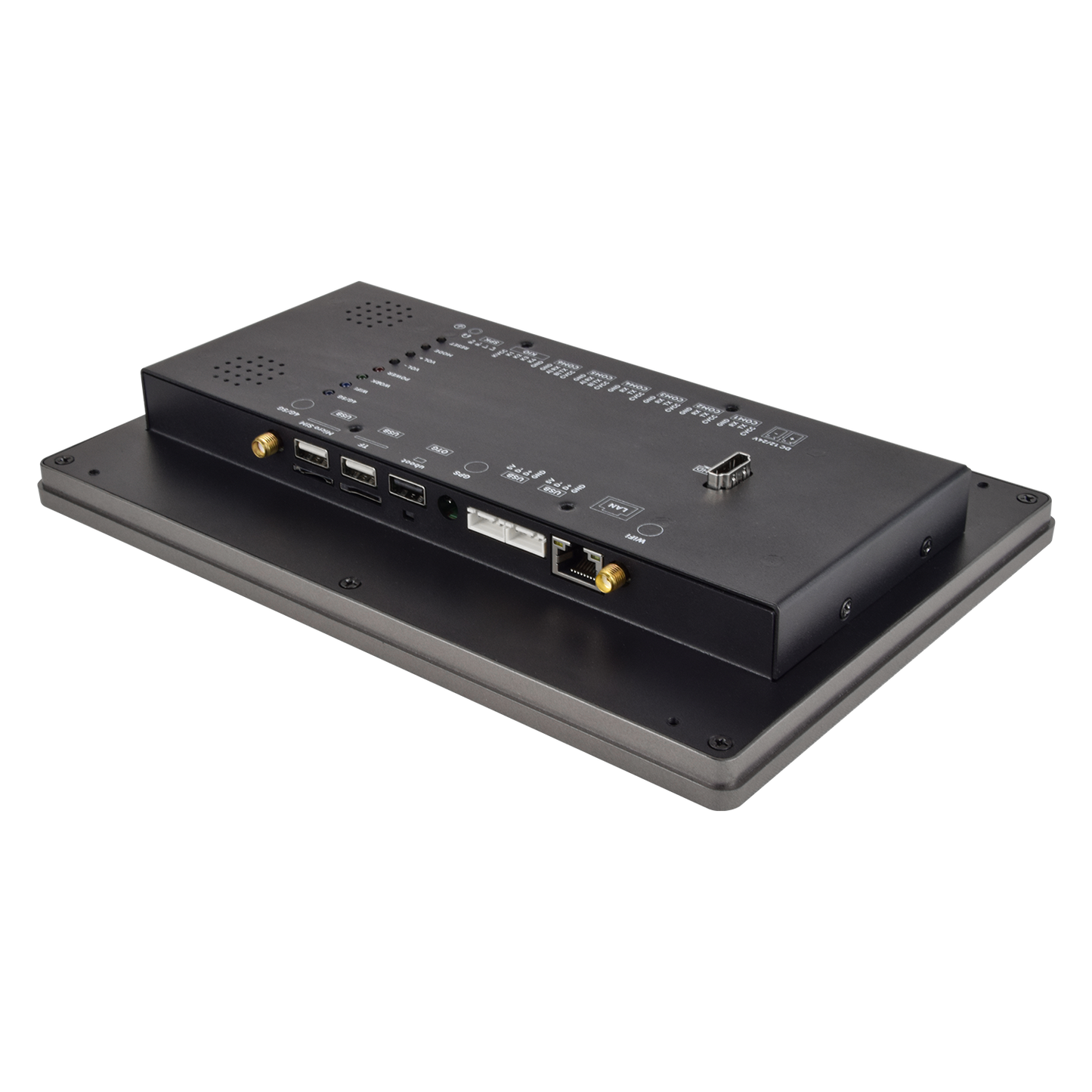 10.1" inch A133P 2x INT SPK All in One HMI Android Panel PC, ControlHUB Series, IPS LCD, ABS Frame