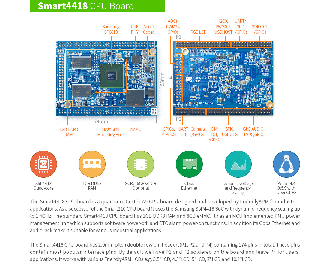 Friendly Elec Smart4418 DEV KIT 2.0