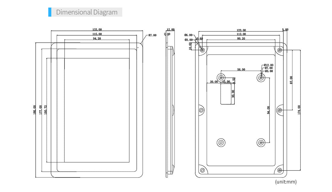 Friendly Elec HD702V 7inch LVDS Cap-Touch HD Display