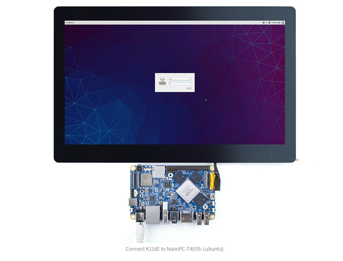 K116E 11.6inch eDP FHD LCD Display with Capacitive Touch