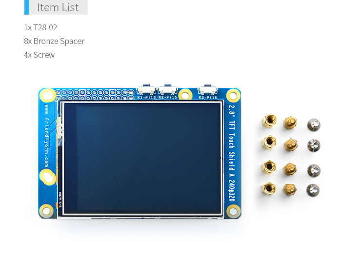 2.8 inch Resistive Touch LCD