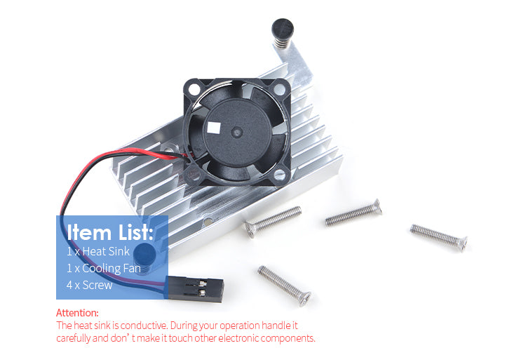 Cooling Set for M3: Combination of Heat Sink & Cooling Fan