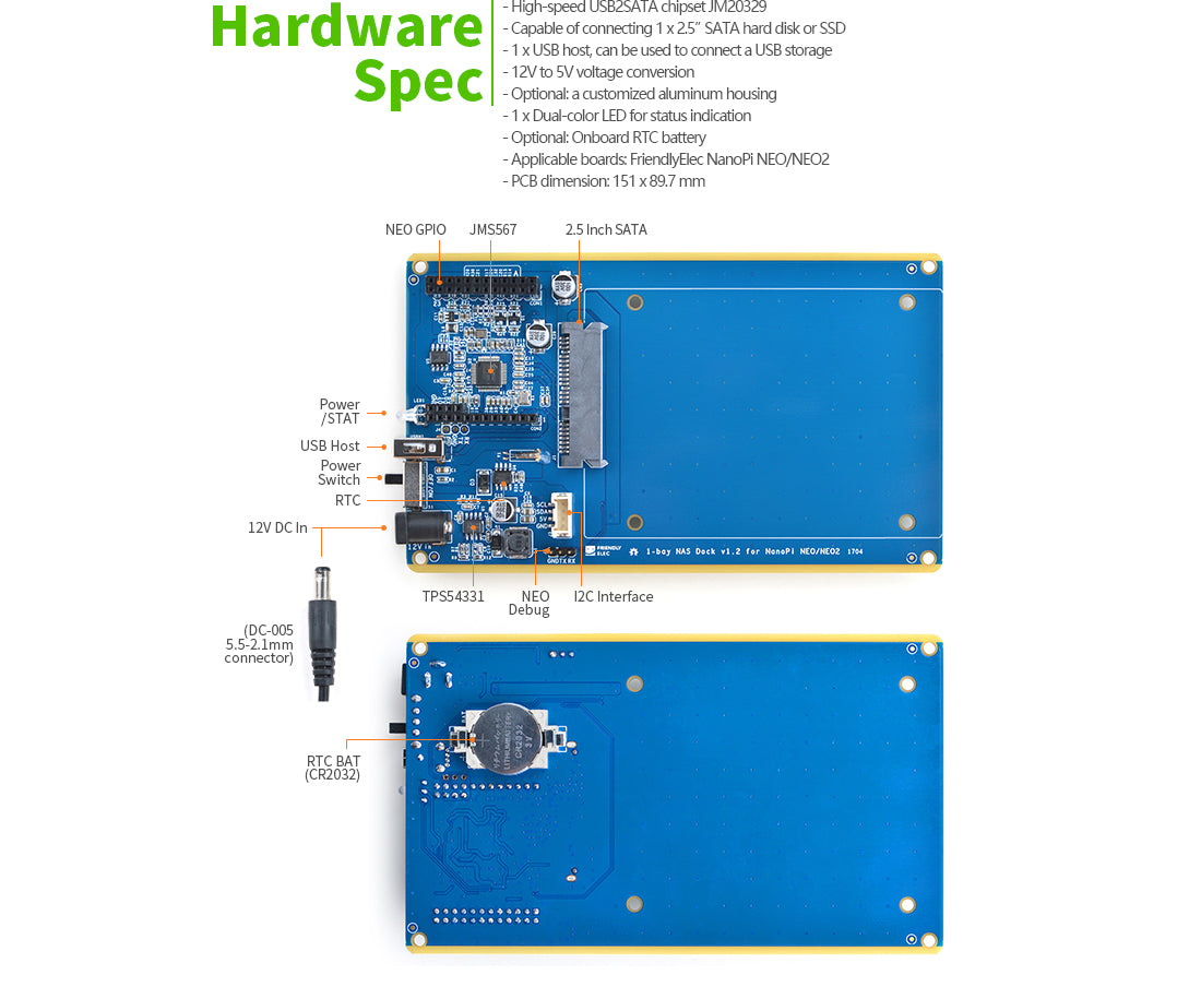 1-bay NAS Dock