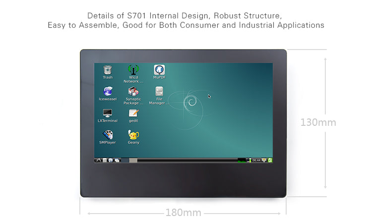 S701 7inch capacitive touch screen LCD 800x480