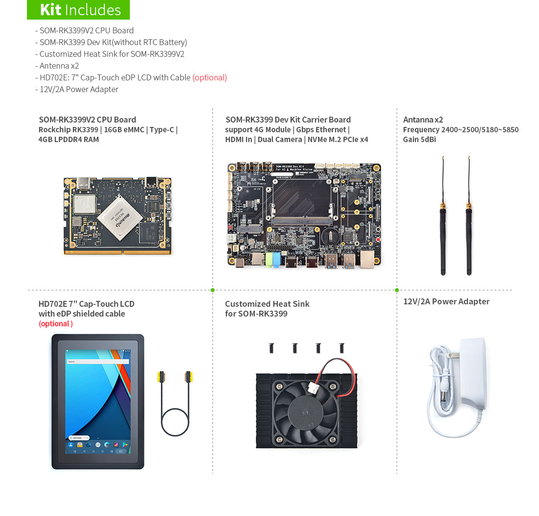 Friendly Elec SOM-RK3399V2 Development Kit