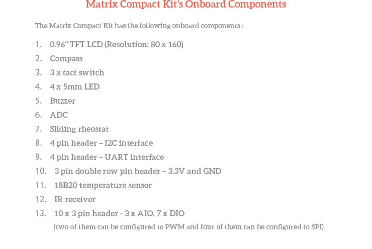 Matrix Compact Kit