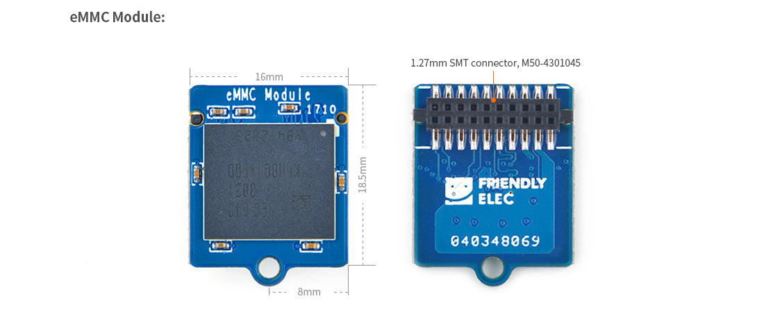 16GB eMMC 5.1 Module for NanoPi (Copy)