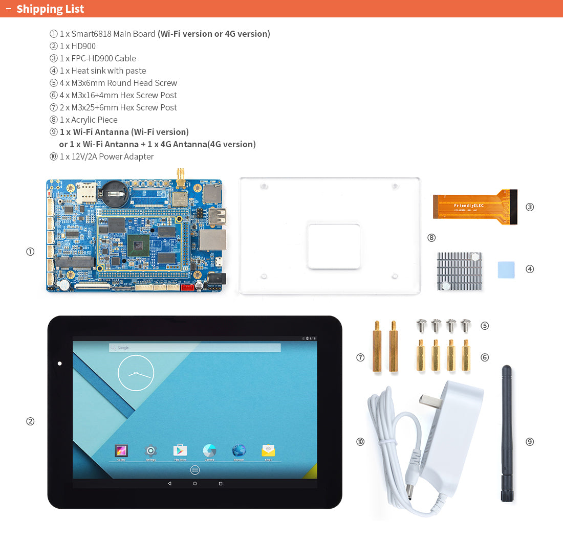 Friendly Elec OctaCore 64bit All in One with 9" LCD