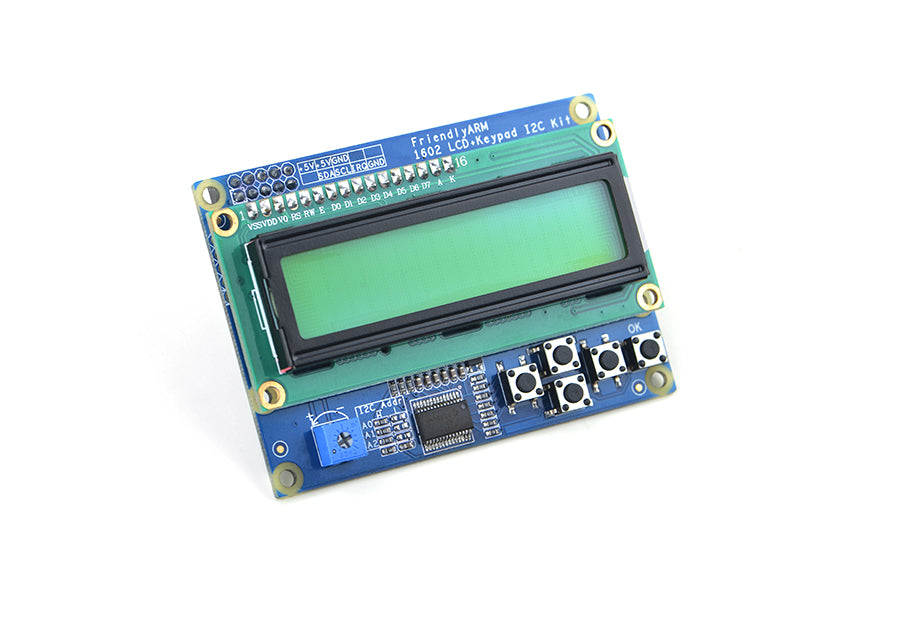 I2C Interface 1602 LCD Module with Keypad for Pi